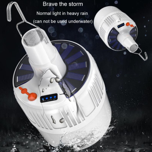 Ampoule solaire LED rechargeable, lampe à économie d'énergie étanche pour étal de marché nocturne, modèle: 42LED SH7403480-013