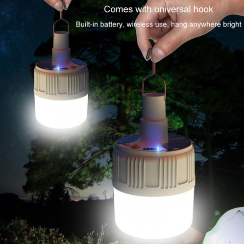 Ampoule solaire LED rechargeable, lampe à économie d'énergie étanche pour étal de marché nocturne, modèle: 42LED SH7403480-013