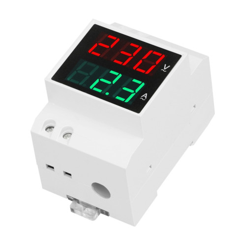 SINOTIMER SDM003-T 3 chiffres DIN Rail monophasé AC ménage double affichage tension et compteur de courant SS62251417-05