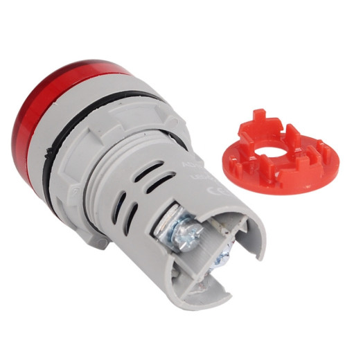 SINOTIMER ST16HZ 20-75 Hz Fréquence AC 22 mm Ouverture ronde LED Indicateur de signal numérique (03 bleu) SS401B499-06