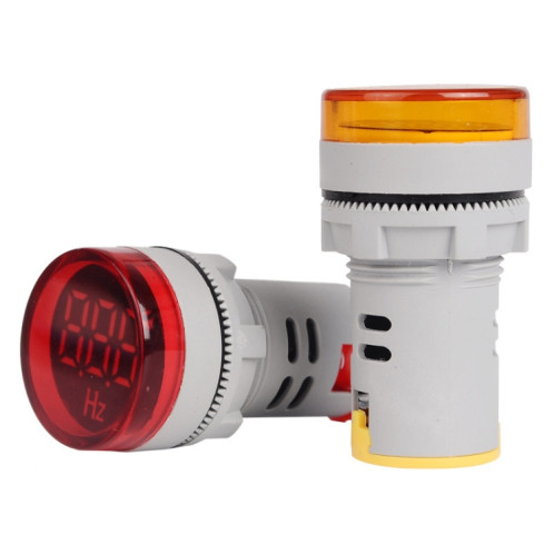 SINOTIMER ST16HZ 20-75 Hz Fréquence AC 22 mm Ouverture ronde LED Indicateur de signal numérique (04 vert) SS401C1665-06