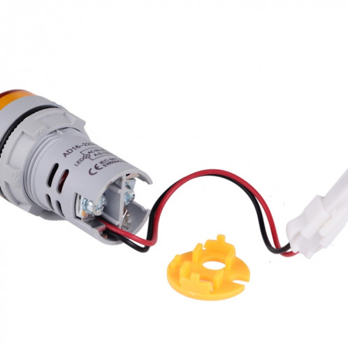 SINOTIMER ST16VA Indicateur de courant de tension alternative à affichage numérique LED rond de 22 mm AC 60-500 V 0-100 A (04 vert) SS001C1435-06