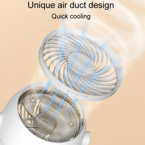 Ventilateur de circulation d'air de bureau Ventilateur électrique silencieux compact de bureau domestique, style: modèle de batterie SH49021389-010