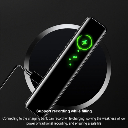 G1 Écran couleur IPS 0,96 pouces HD Mini enregistreur intelligent avec minuterie de réduction du bruit, capacité: 32 Go SH7603291-011