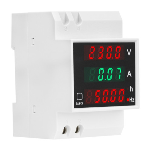 SINOTIMER SDM007 Din Rail AC tension courant totalisé temps fréquence affichage numérique compteur SS6292529-05