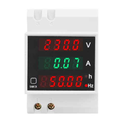 SINOTIMER SDM007 Din Rail AC tension courant totalisé temps fréquence affichage numérique compteur SS6292529-05