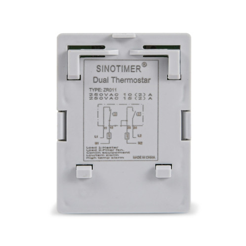 SINOTIMER Petit régulateur de température mécanique Thermostat de panneau de commande, modèle : ZR011 SS1003395-07