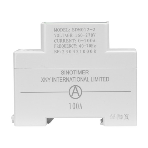 SINOTIMER DIN Rail AC Affichage numérique Courant Tension Puissance Électricité Testeur Multifonction, Modèle: SDM012-2 SS290196-05