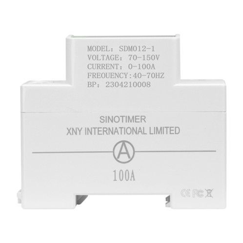 SINOTIMER DIN Rail AC Affichage numérique Courant Tension Puissance Électricité Testeur Multifonction, Modèle: SDM012-1 SS29021130-05