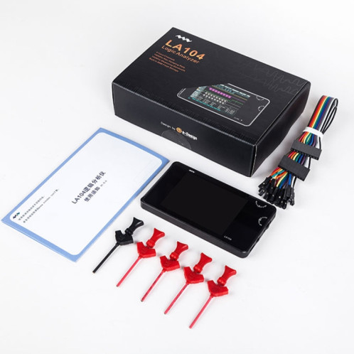MINIWARE LA104 Analyseur logique Assistant de débogage à 4 canaux Oscilloscope analogique d'échantillonnage SM63411129-08