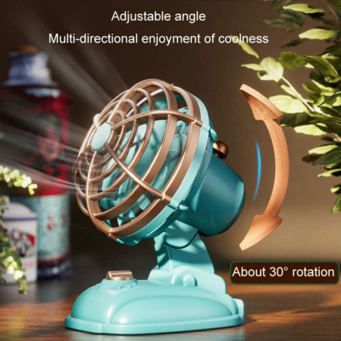 Mini ventilateur électrique silencieux de bureau, ventilateur rétro USB d'extérieur de bureau (jaune) SH501B884-011