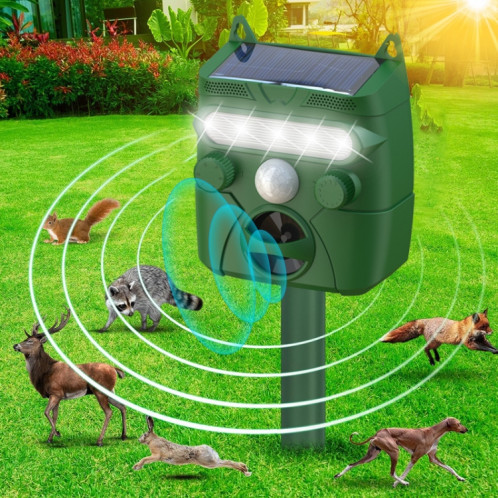 Répulsif solaire ultrasonique pour animaux, répulsif d'oiseaux d'extérieur, répulsif électronique pour souris SH6417509-010