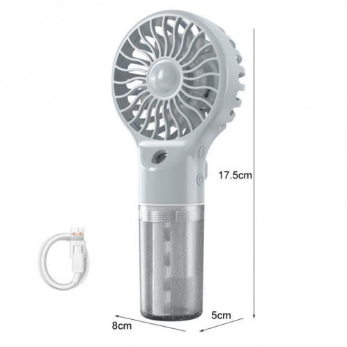 Ventilateur électrique portatif d'hydratation de ventilateur de brumisation tenu dans la main rechargeable par USB (violet) SH501A13-012