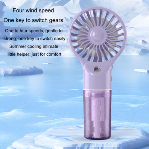 Ventilateur de brumisation portable rechargeable par USB, ventilateur électrique d'hydratation portable (gris) SH501B550-012