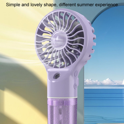 Ventilateur électrique portatif d'hydratation de ventilateur de brumisation tenu dans la main rechargeable par USB (violet) SH501A13-012