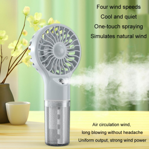 Ventilateur de brumisation portable rechargeable par USB, ventilateur électrique d'hydratation portable (gris) SH501B550-012