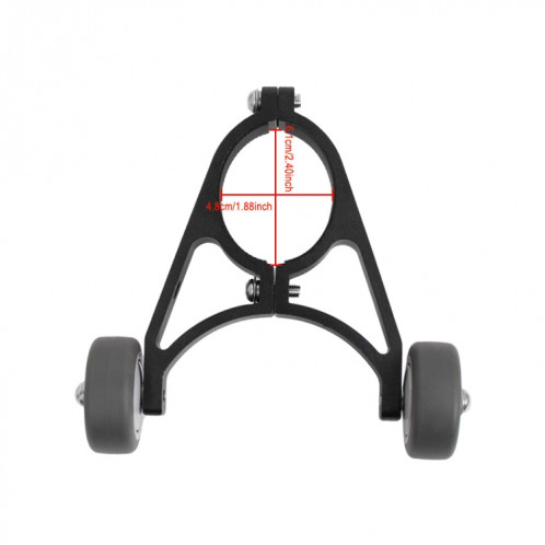 Support de roue auxiliaire de scooter électrique Support de roue pliant pour série Xiaomi M365 / 1S / Pro / Ninebot / F40 / F30 / F20 (noir) SH601A241-010