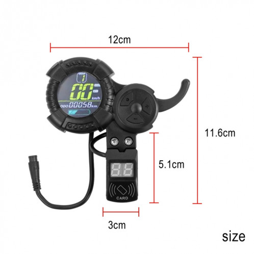 Compteur de scooter 6 broches pour VSETT ZERO 10 / 8X / 10X / Z8PRO SH7901509-06