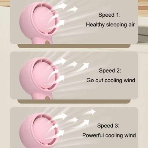 Mini ventilateur électrique portatif Turbo, petit ventilateur Portable rechargeable par USB (marron clair) SH101A620-010