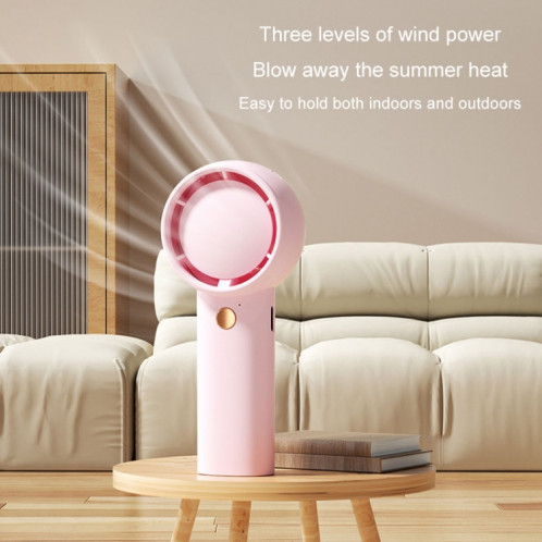 Mini ventilateur électrique portatif Turbo, petit ventilateur Portable rechargeable par USB (marron clair) SH101A620-010