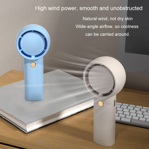 Mini ventilateur électrique portatif Turbo, petit ventilateur Portable rechargeable par USB (marron clair) SH101A620-010