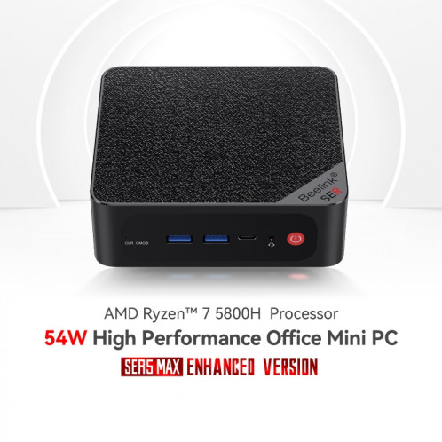 Beelink SER5 MAX Mini ordinateur AMD Ryzen 7 5800H processeur 16 Go DDR4 500 Go SSD prise US SB2401820-019