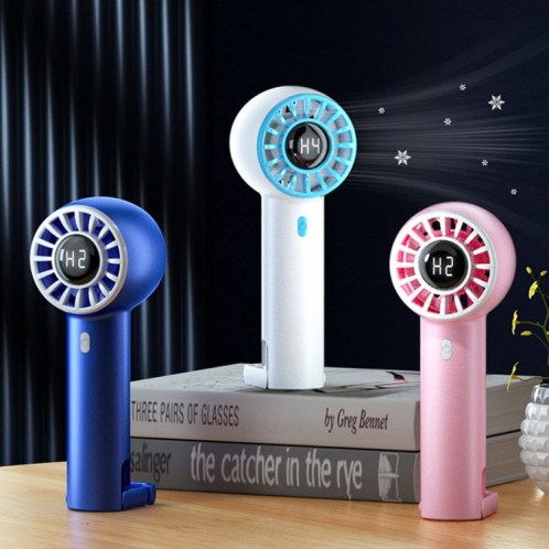 Ventilateur Turbo portatif à affichage numérique, chargement USB, petit ventilateur à boucle pliable (rose) SH701B1140-010