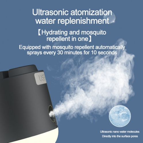 Tente de Camping en plein air suspendue, lumière ambiante, ventilateur d'humidification par pulvérisation magnétique (blanc) SH901A276-012