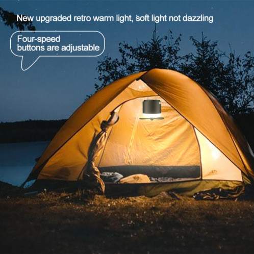 Tente de Camping en plein air suspendue, lumière ambiante, ventilateur d'humidification par pulvérisation magnétique (blanc) SH901A276-012