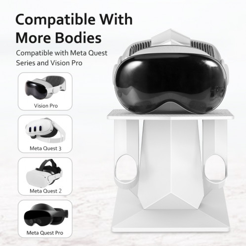 Présentoir de stockage pour casque VR pour Apple Vision Pro / Meta Quest 3/2 / Pro (blanc) SH901A898-07
