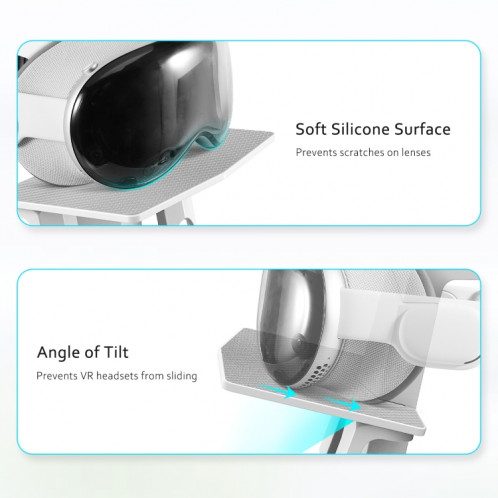 Présentoir de stockage pour casque VR pour Apple Vision Pro / Meta Quest 3/2 / Pro (blanc) SH901A898-07