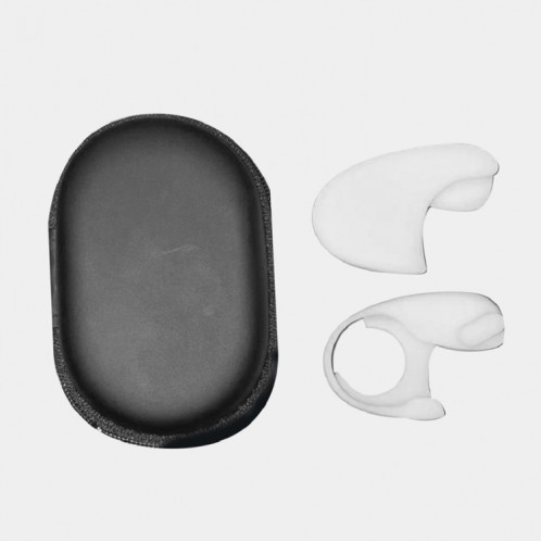 Pour Apple Vision Pro 1 paire double sangle de couvre-chef boucle accessoires d'utilisation de tricot (noir) SH201B427-06