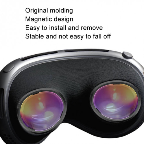 Pour lunettes VR à cadre magnétique Apple Vision Pro, accessoires intelligents, style: cadre à indice de réfraction 1,67 + lentille 0-400 degrés SH95041802-06