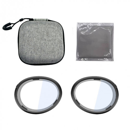 Pour lunettes VR à cadre magnétique Apple Vision Pro, accessoires intelligents, style: cadre à indice de réfraction 1,56 + lentille 0-200 degrés SH95021960-06