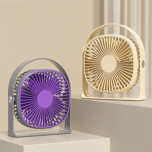 Veilleuse légère à chargement USB, ventilateur de bureau, été, bureau, étudiant, extérieur, petit ventilateur multifonctionnel (violet) SH701A80-012