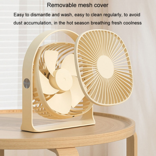 Veilleuse légère à chargement USB, ventilateur de bureau, été, bureau, étudiant, extérieur, petit ventilateur multifonctionnel (violet) SH701A80-012
