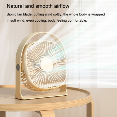 Veilleuse légère à chargement USB, ventilateur de bureau, été, bureau, étudiant, extérieur, petit ventilateur multifonctionnel (violet) SH701A80-012