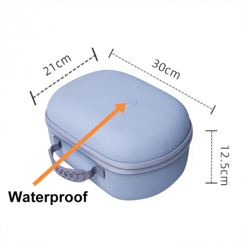 Pour Apple Vision Pro VR Sac de rangement à coque rigide EVA anti-chute et absorbant les chocs (violet) SH201A105-06