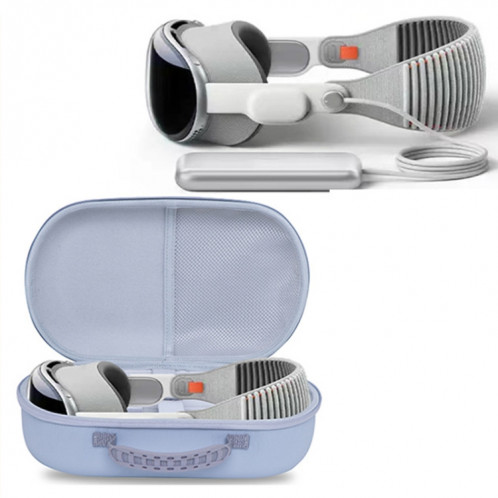 Pour Apple Vision Pro VR Sac de rangement à coque rigide EVA anti-chute et absorbant les chocs (violet) SH201A105-06