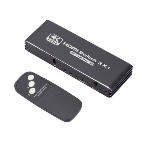 120Hz HDMI 2.0 4K avec commutateur de télécommande HDCP 2.2 version 3 en 1 convertisseur vidéo SH33021662-06