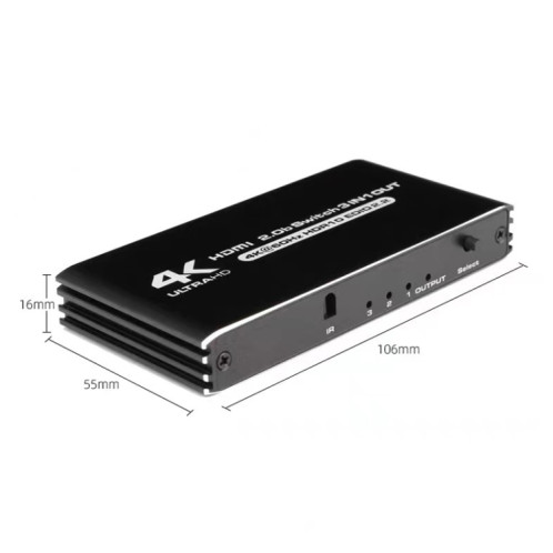 60Hz HDMI 2.0 4K avec commutateur de télécommande HDCP 2.2 version 3 en 1 convertisseur vidéo SH3301873-06