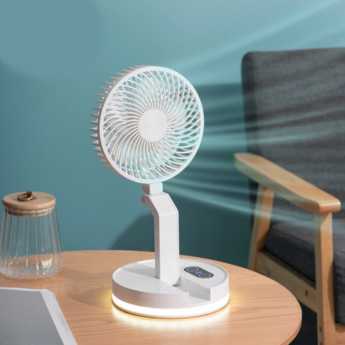 Ventilateur mural pliable avec télécommande F200, ventilateur rotatif de bureau à lumière LED, couleur: modèle régulier SH41011191-09