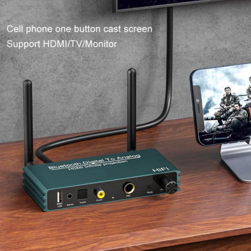 Récepteur Bluetooth 5.0, optique numérique Coaxial vers analogique, Microphone HD HDMI, lanceur d'écran sans fil SH69521530-010