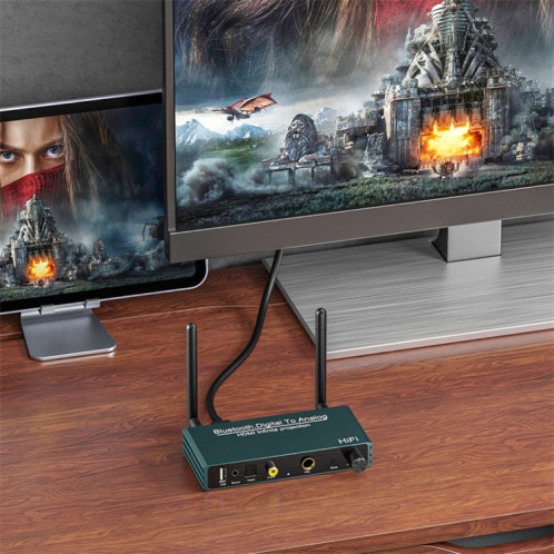 Récepteur Bluetooth 5.0, optique numérique Coaxial vers analogique, Microphone HD HDMI, lanceur d'écran sans fil SH69521530-010