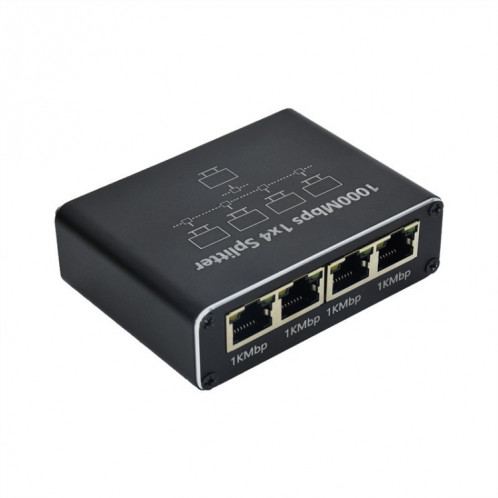 Répartiteur de réseau 1 à 4 Gigabit, partageur de réseau, répartiteur de câble réseau RJ45 SH57021357-06
