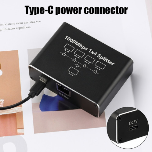Répartiteur de réseau 1 à 3 Gigabit, partageur de réseau, répartiteur de câble réseau RJ45 SH57011060-06