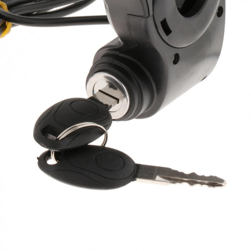 Ensemble de commutateur de déconnexion de Scooter de véhicule électrique avec interrupteur de démarrage à affichage numérique à clés (noir) SH801A314-05