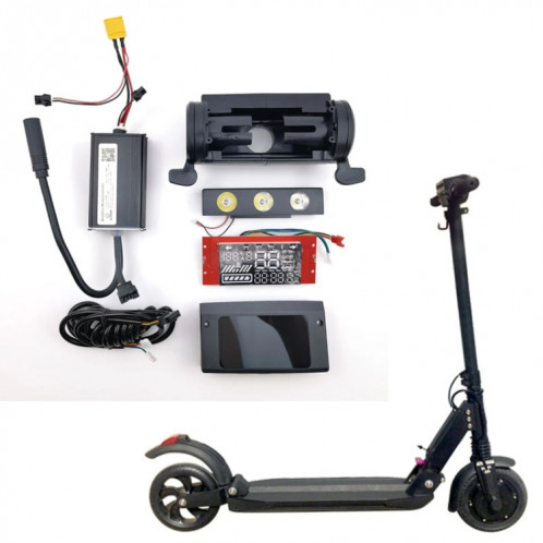 Kit de panneau d'affichage de contrôleur numérique principal de scooter électrique de 8 pouces pour Kugoo S1 / S2 / S3 / ETWOW (noir) SH101A1999-06