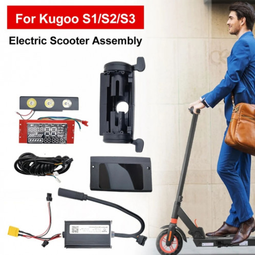 Kit de panneau d'affichage de contrôleur numérique principal de scooter électrique de 8 pouces pour Kugoo S1 / S2 / S3 / ETWOW (noir) SH101A1999-06