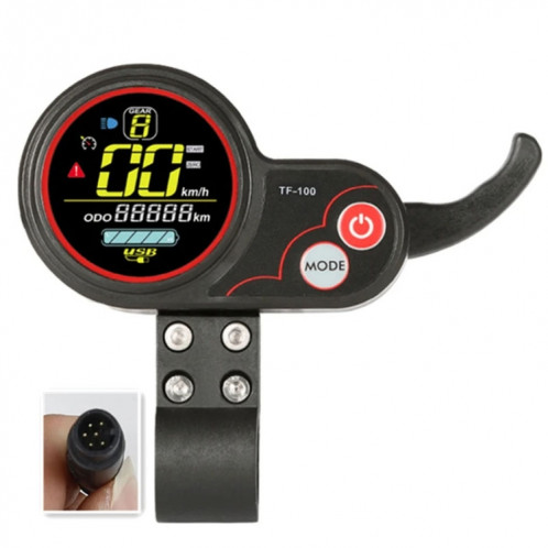 TF-100 6 broches pour Kugoo M4 pièces de Scooter électrique accessoires d'instruments écran d'affichage d'instrument de Communication SH7901184-06